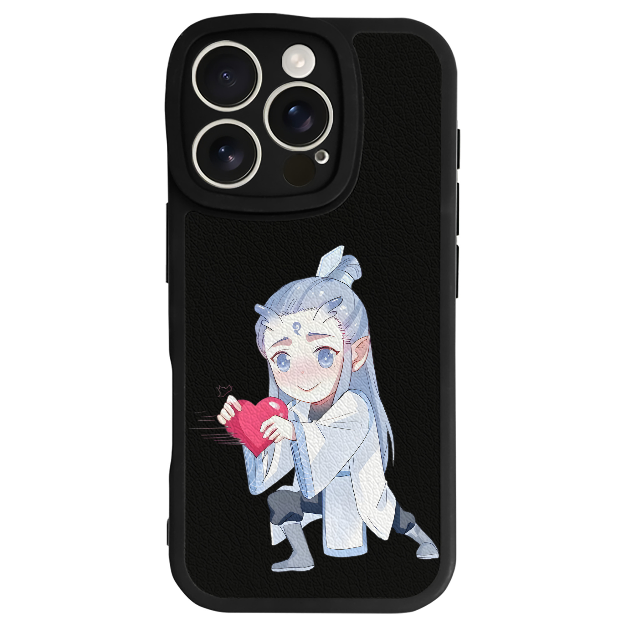 （画像用） Ne Zha 2 ナタ 魔童の大暴れ 【iPhone 16シリーズ対応】シリコンスマホケース（レザー調） 材質：シリコン